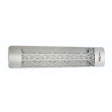 Eurofase 39-Inch Stainless Steel Infrared Electric Heater with astra decor plate - angle view