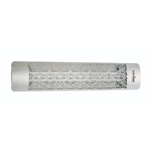 Eurofase 39-Inch Stainless Steel Infrared Electric Heater with astra decor plate - angle view