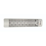 Eurofase 39-Inch Stainless Steel Infrared Electric Heater with brix decor plate - angle view