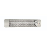 Eurofase 39-Inch Stainless Steel Infrared Electric Heater with chevron decorative plate