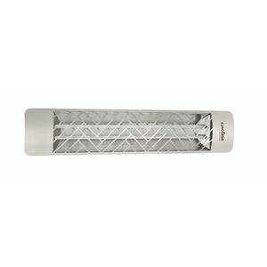 Eurofase 39-Inch Stainless Steel Infrared Electric Heater with chevron decorative plate