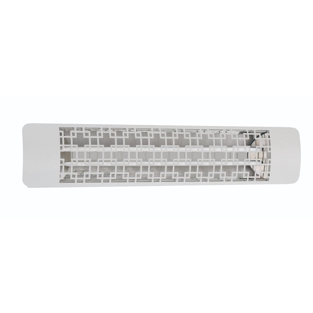 Eurofase 39-Inch White Infrared Electric Heater with brix - angle view