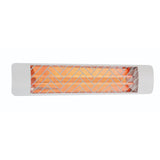Eurofase 39-Inch White Infrared Electric Heater with chevron decor plate