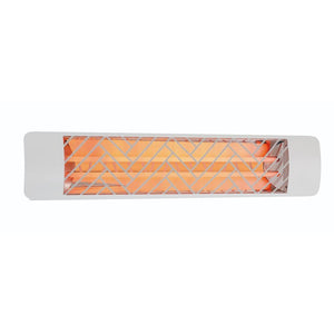 Eurofase 39-Inch White Infrared Electric Heater with chevron decor plate