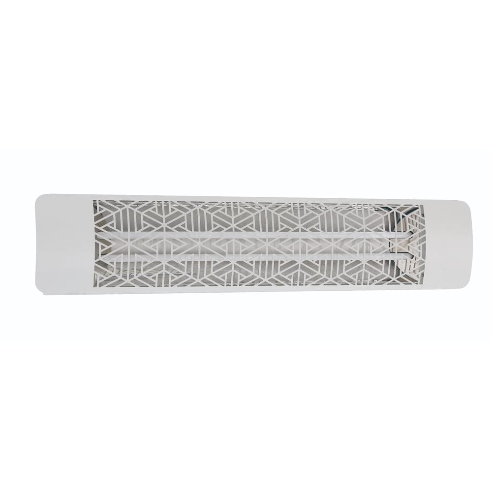 Eurofase 39-Inch White Infrared Electric Heater with mason decor plate
