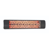 Eurofase Black Infrared Electric Heater with astra decor plate - angle view