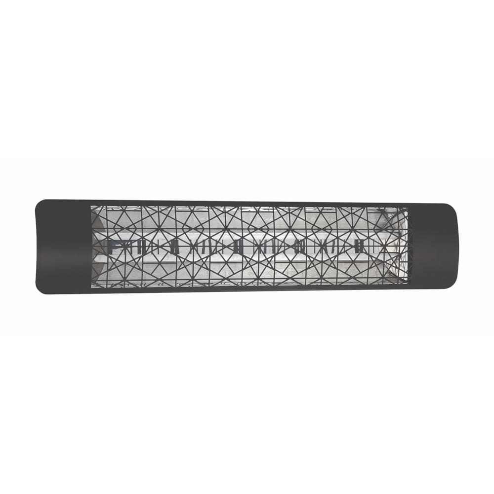 Eurofase 4000W Black Infrared Electric Heater with astra decor plate - angle view