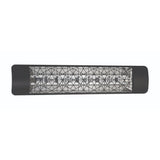 Eurofase 4000W Black Infrared Electric Heater with astra decor plate - angle view