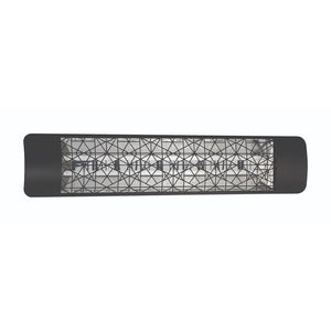 Eurofase 4000W Black Infrared Electric Heater with astra decor plate - angle view