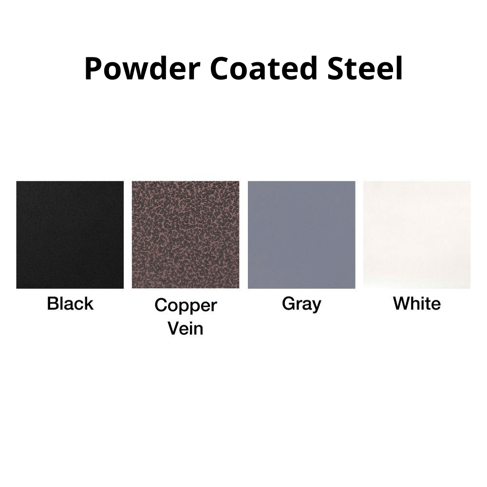 Top fires powder coated steel colors