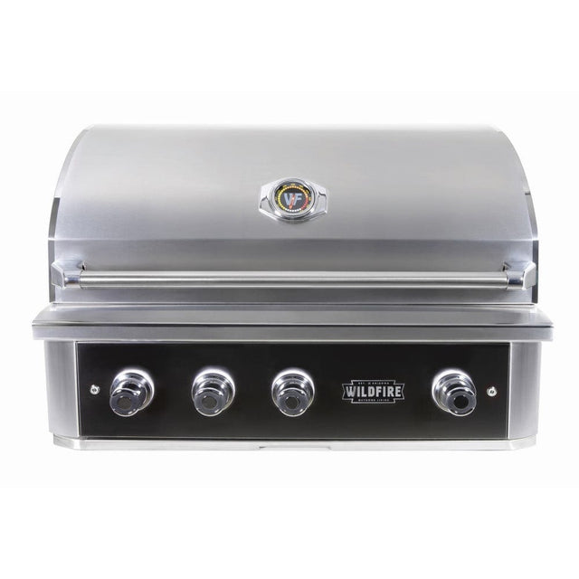 Wildfire Ranch PRO 36-Inch 3-Burner Built-In Gas Grill in Black Stainless Steel