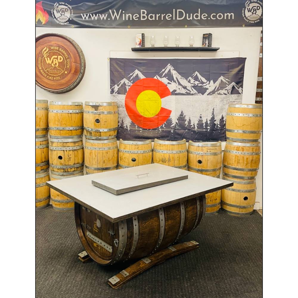 Wine Barrel Dude Sidecar with Flames