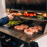 Cooking vegetables on the American Made Grills Estate 36 Gas Grill - installation view