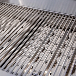 American Made Grills Estate 30 Gas Grill ceramic briquette system under the grid