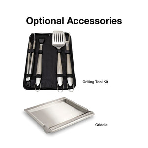 grilling tool kit and griddle accessory