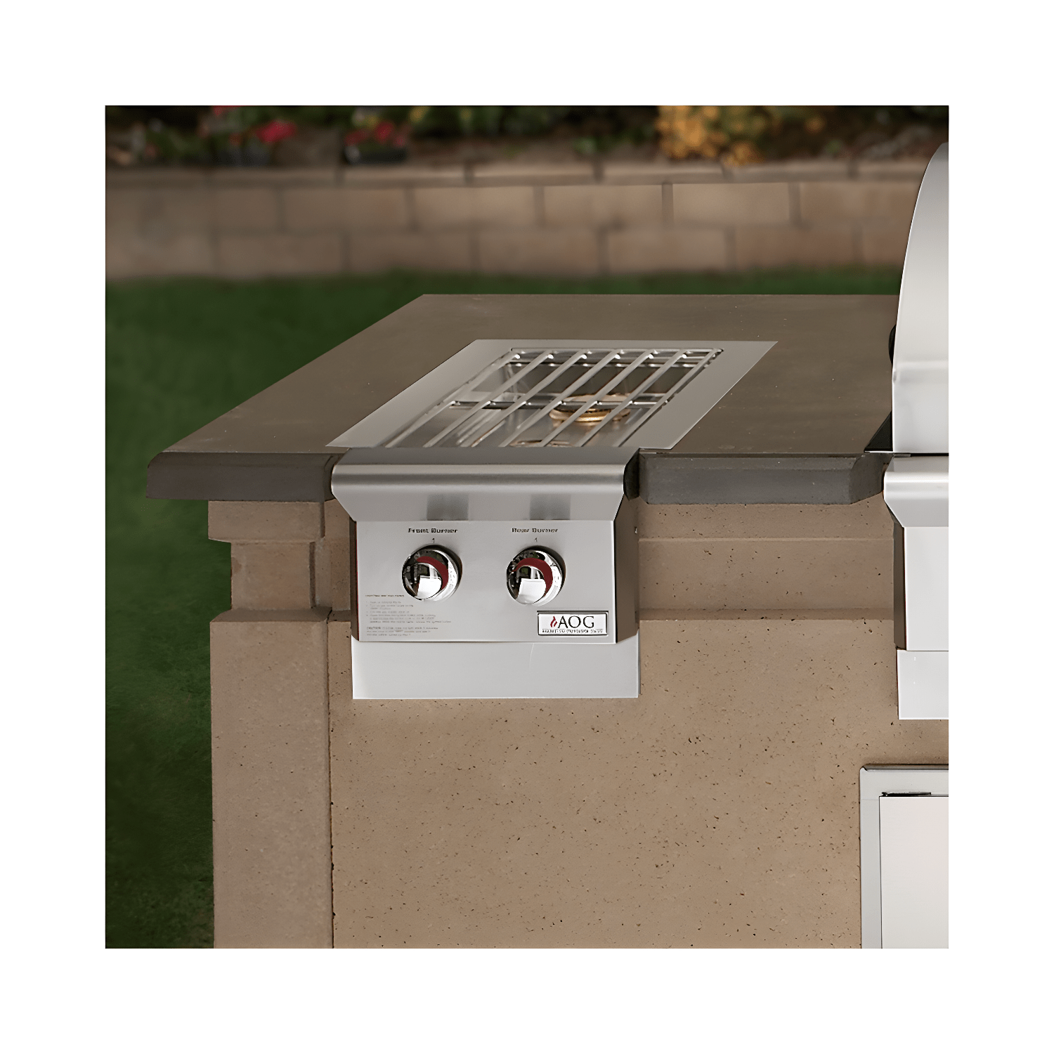 American Outdoor Grill L-Series Double Side 15-Inch Built-In Stainless Steel Gas Burner