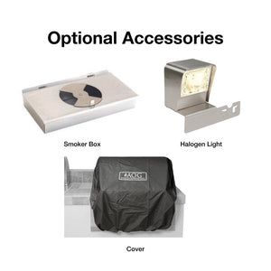 smoker box, halogen light, and cover accessories