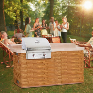 Hosting a backyard party with the American Outdoor Grill T-Series 24-In Built-In Gas Grill