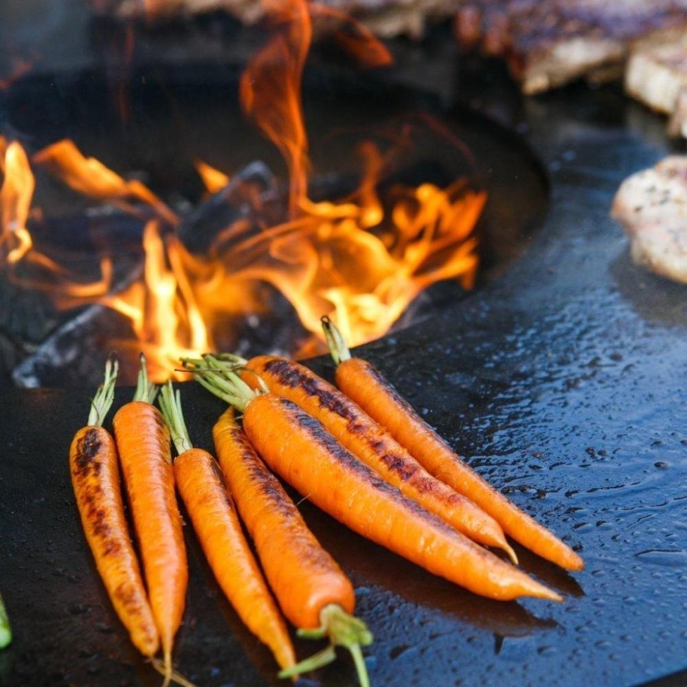 Grilling on Arteflame Cooktop - installation view