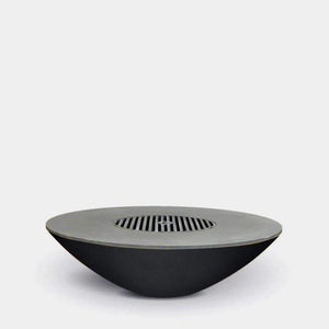 Arteflame Classic 11-inch Tall Matte Black Fire Bowl with Cooktop and Optional Grill Grate