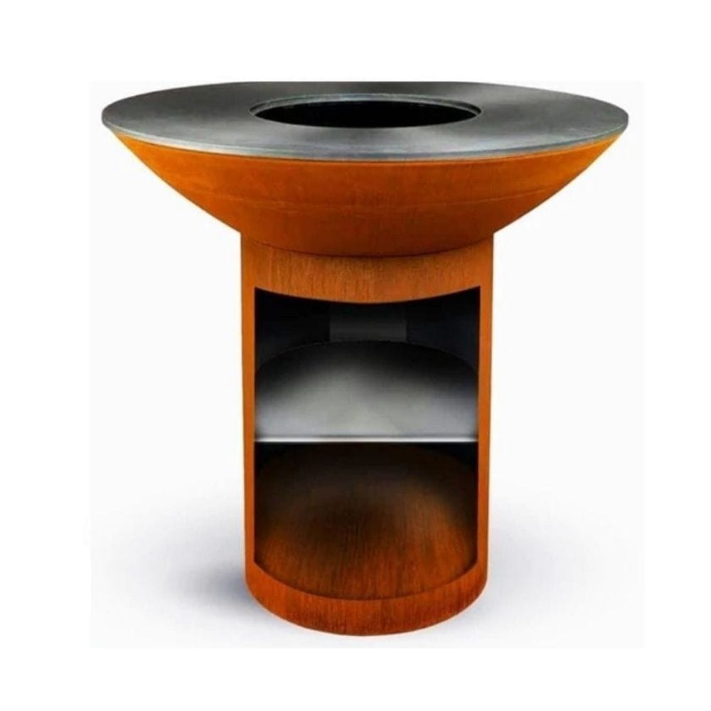 Arteflame Classic 38-Inch Corten Steel Fire Pit with Storage  with no Bundle