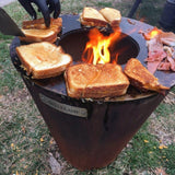 Grilling on Arteflame Cooktop - angle view