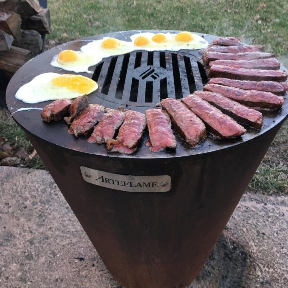 Grilling with Cooktop and Optional Grill Grate - angle view