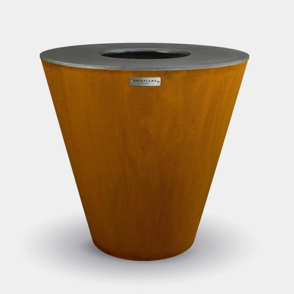 Arteflame One Series 40&quot; Corten Steel Fire Pit with Cooktop