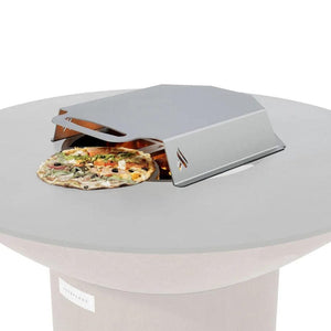 Pizza in an Arteflame Stainless Steel Pizza Oven