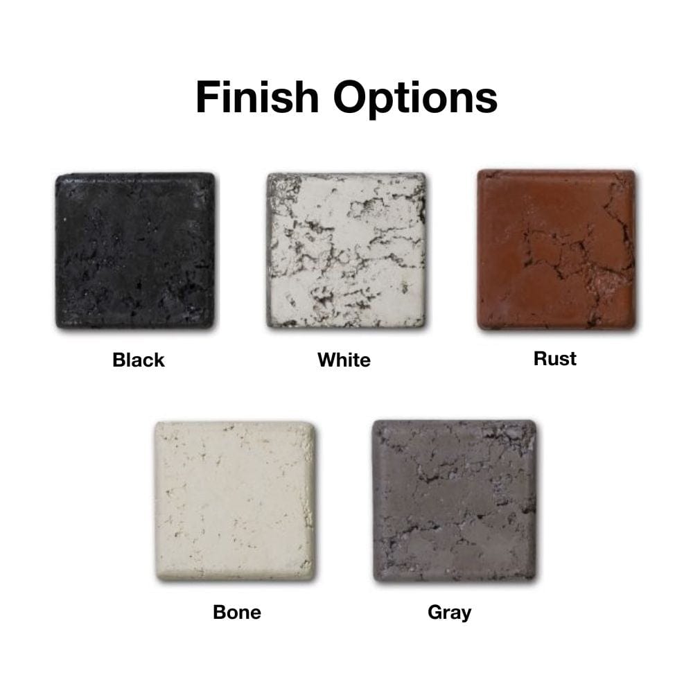 athena fire tables color options - angle view