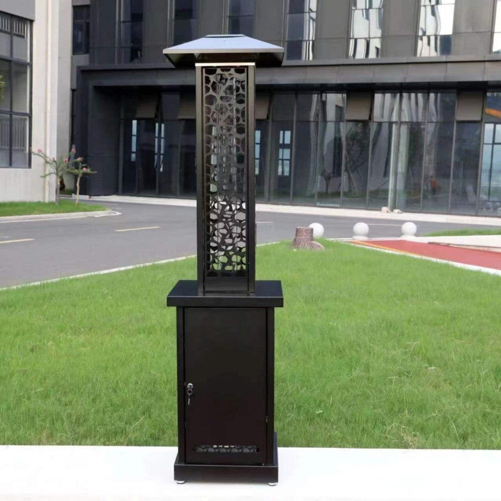 AZ Patio Heaters Hiland Glass Tube Pellet Patio Heater Outdoor