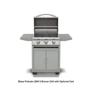 blaze grill with optional cart