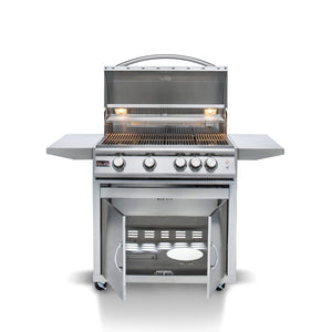 Blaze Premium LTE 32-Inch Built-In 4-Burner Gas Grill with lights and storage