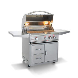 Blaze Professional LUX 34-Inch Built-In 3-Burner Gas Grill with hood lights