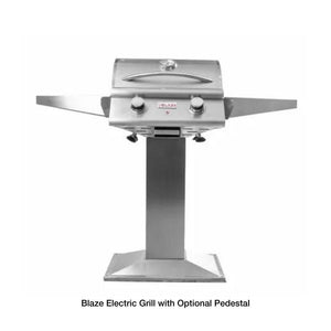 Blaze electric grill with optional pedestal