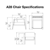 Blinde Design A28 Chair Specs