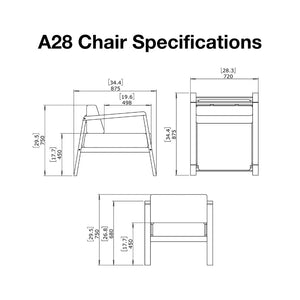 Blinde Design A28 Chair Specs