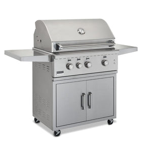 Broilmaster BSG343 34-Inch Built-In Stainless Steel Gas Grill on Cart