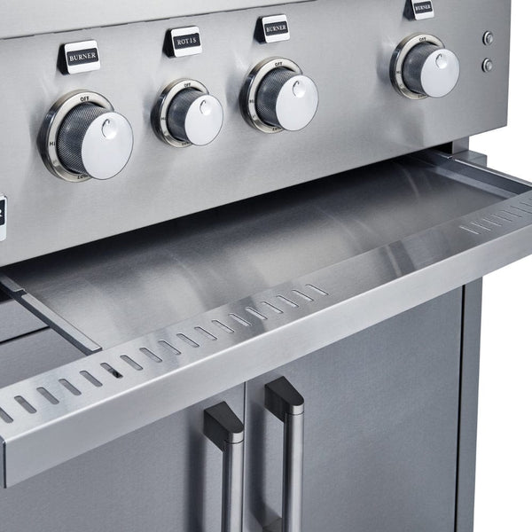 stainless steel drip tray - detail view