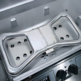 stainless steel bowtie burner - lifestyle view