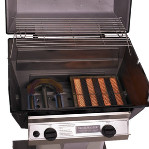 infrared and gas burner on broilmaster r3b combo grill