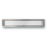 White Bromic Platinum Smart Heat Electric Heater Flush Mounted Installation - detail view