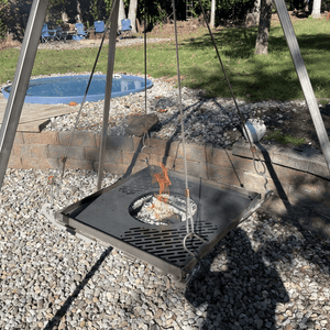 Crafted Fire Witches Brew Fire Pit with Thick Carbon Steel Griddle Grate