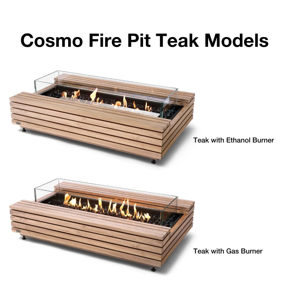 ecosmart fire cosmo fire pit table with ethanol or gas burner
