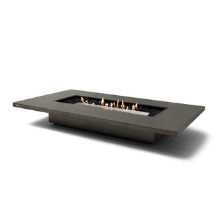 EcoSmart Fire Daiquiri 70-Inch Rectangular Fire Pit Table - Outdoor -  Ethanol / Stainless Steel / Natural