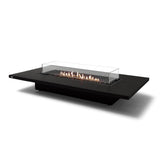 EcoSmart Fire Daiquiri 70-Inch Rectangular Fire Pit Table in Graphite with Wind Guard