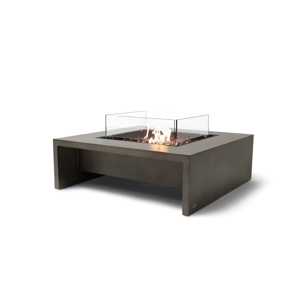 EcoSmart Fire Mojito 40-Inch Square Fire Pit Table in Natural with Fire Screen
