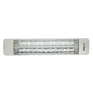 Eurofase 1500w white infrared electric heater with astra decor plate