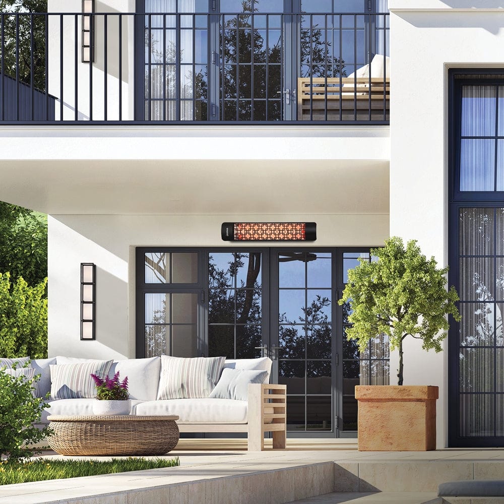 Eurofase 1500W 39&quot; Infrared Electric Heater in a modern patio