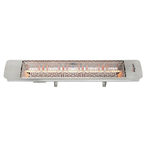 Eurofase 1500w stainless steel infrared electric heater with mason decor plate